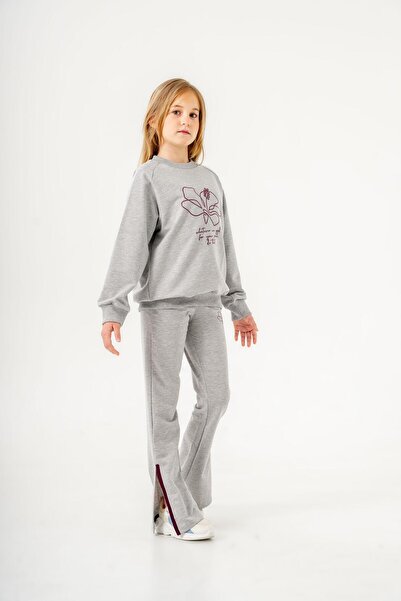 Mışıl Kids Whatever Is Good for Your Soul, Do That Printed Girls' Bottom Top Tracksuit Set