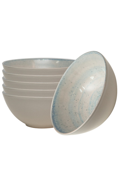 Cesiro Set of 6 bowls, 600 ml, Marshmallow, Cesiro, Multicolor