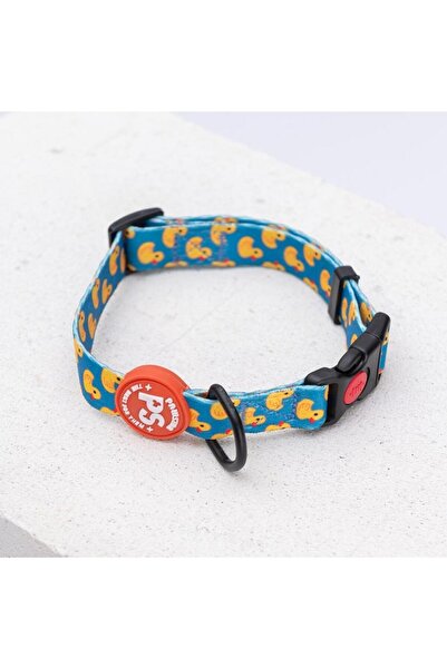 Pawstar Ducks Duck Pattern Dog Collar Adjustable Dog Collar m Size (32-48cm Neck Circumference)