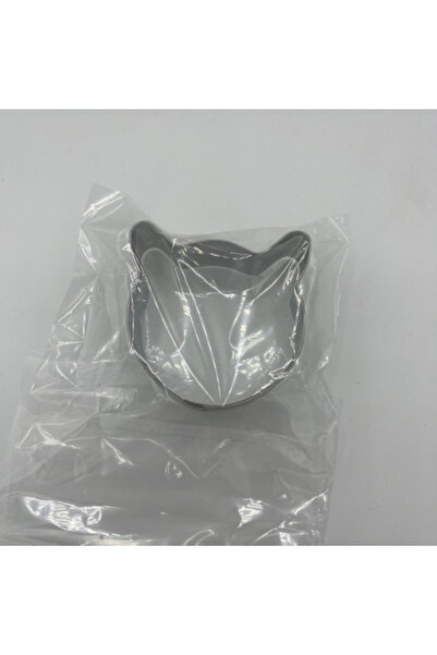 ticariks Kedi kafası şeklinde metal kurabiye kalıbı