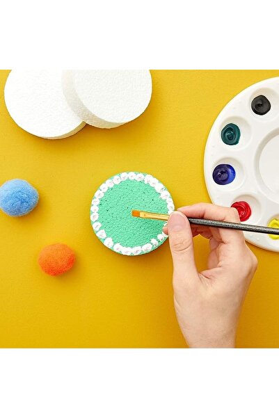 Generic 48 Pack Foam Circles for Crafts 3 Inch Round Polystyrene Discs (1 Inch Thick, White)