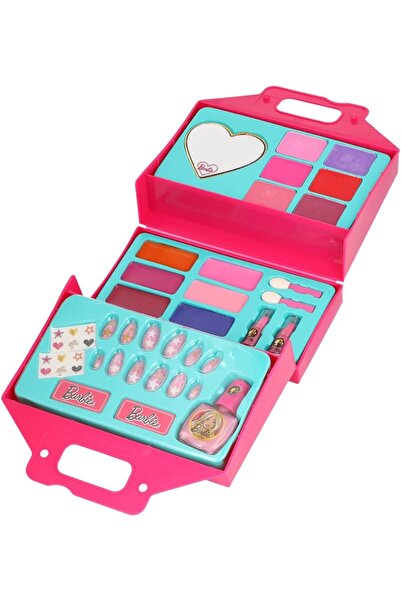 Barbie Big Handbag w/ Cosmetic Set Pretend & Dress Up For Girls, Multi color - [CRP-5671]