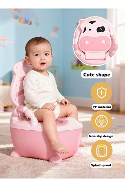 Generic مرحاض للأطفال مع مقعد ناعم، مرحاض قابل للإزالة، موزع ورق تواليت وواقي...