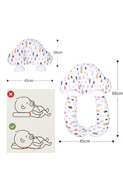 Generic Baby Head Shaping Pillow, Neck Support Memory Foam Pillow,Planet Edition