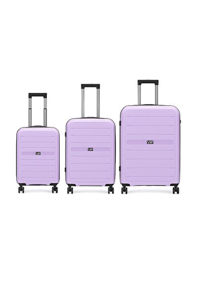 Vip Trekk Set of 3 Polypropylene Hard Sided 4-Wheeler Spinner Trolley Bag with Combination Lock