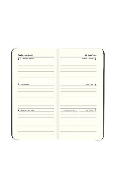 GENC DIJITAL BASKI Keskin 2026- 8*16 Hardcover Weekly Pocket Agenda - Pink