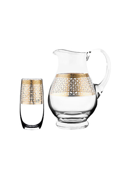 Dimlaj Cordoba Glass Drink Set CB/7-Gold