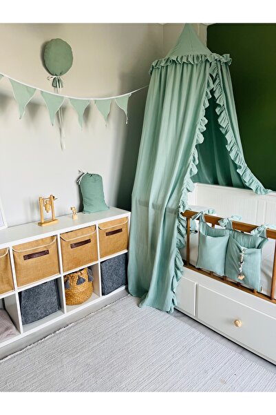 Hubb Müslin fırfırlı bebek Cibinlik çocuk yatağı Cibinlik /kitap okuma alanı ...