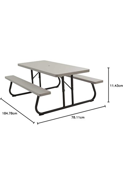 LifeTime Folding Picnic Table, 72 Inch Length