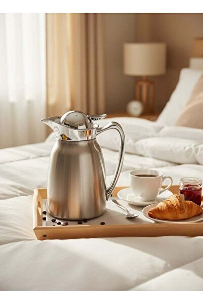 Trust Stainless Steel Tea/Coffee Flask 1.0 Liter Silver