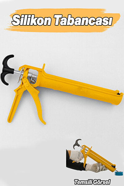 Badem10 Silikon Tabancası Sosis Profesyonel Yüksek Basınçlı Manuel Mastik ve Dolgu Uygulama Aleti