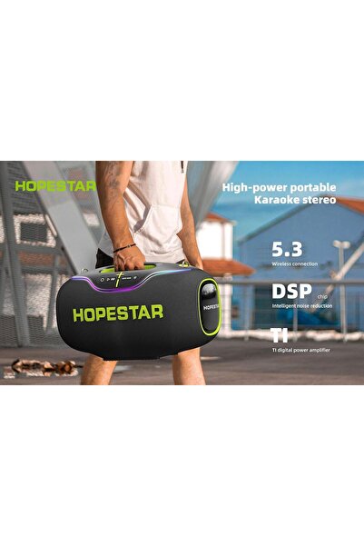 Generic 350W Wireless Bluetooth Speaker, 24Hrs Playtime, RGB Lights, Mic with EQ & Volume Control, 10M Range