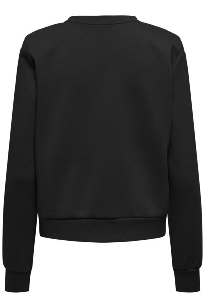 ONLY Μοντέλο μαύρου φούτερ για γυναίκες/κορίτσια: (15359671) Onlmarcy L/S O-Neck Box Ub Cc Prı Swt