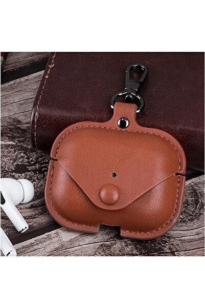 Generic AIRP0D/S PRO/PRO2 (2nd Generation) Leather Protective Case - Light Brown