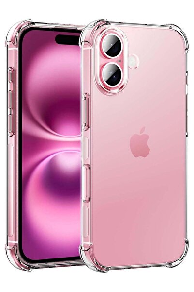 Generic جراب شفاف لهاتف iPhone 16 مصنوع من مادة TPU المرنة الناعمة المقاومة ل...