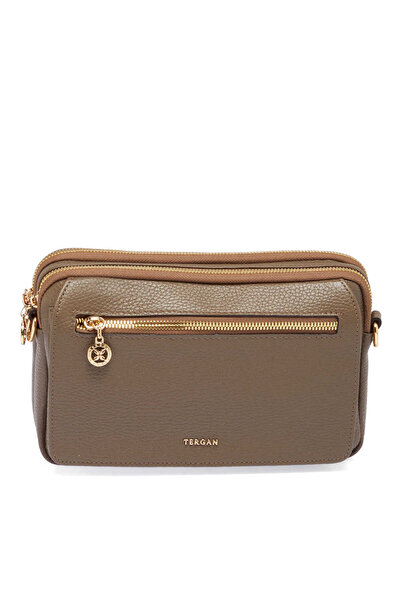 Tergan Beige Genuine Leather Women's Handbag - S25Y1Bc79999-B73