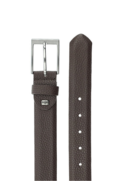 Kiğılı Patterned 3-Piece Leather Belt & Wallet & Card Holder Gift Boxed Set