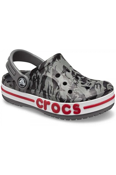 Crocs Clogs Kids' Bayaband Seasonal Printed Clog 22-23 EU - C6 US Gray - Slate Gray