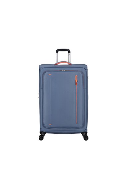 American Tourister Mavi Cloudrider 4 Tekerlekli Büyük Boy Valiz 78 cm