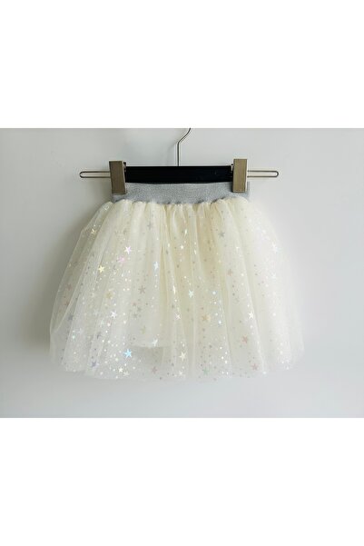 Zebra Baby Girl Shiny Star Patterned Tutu Skirt