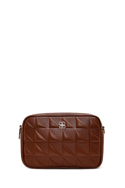 Derimod Women's Brown Long Strap Printed Crossbody Bag 25Abd284926