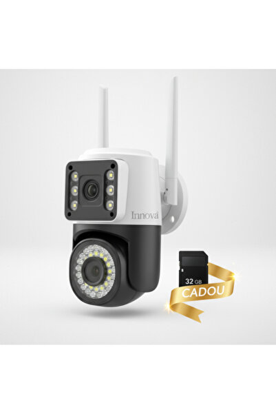 Innova Dual Video Camera 6MP, 42 LEDs, 360° View, Live On Phone+ 32gb Gift Card