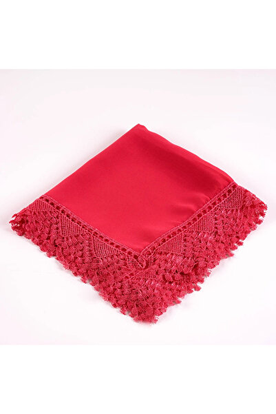 Hayrat Neşriyat Σάλι με κέντημα με βελόνες (Κάλυμμα προσευχής, 144x68 εκ. Φούξια Ροζ)