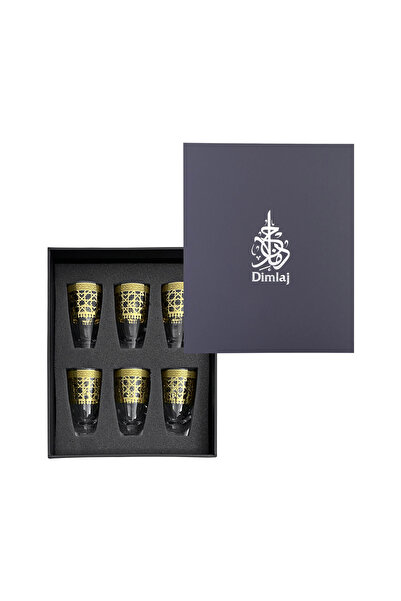 Dimlaj Cordoba Crystal Tumbler Set CB/6-Gold