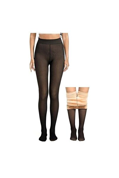 Remy Belle Fleece Lined Thermal Tights (220g L/XL, Black)