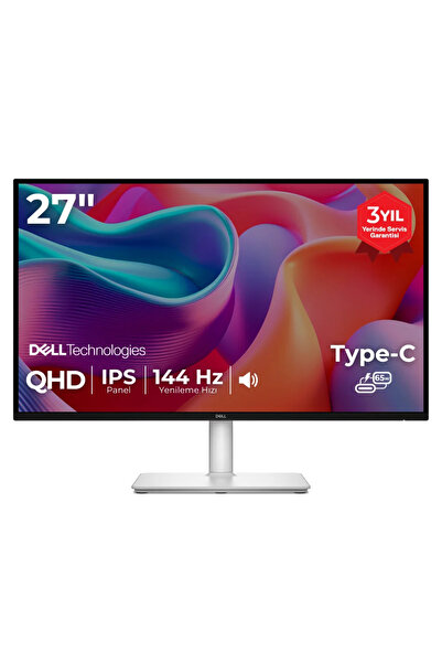 Dell 27 Plus S2725DC 27 2560x1440 QHD 144Hz 1ms HDMI DP Type-C FreeSync Pivot IPS Premium Monitör
