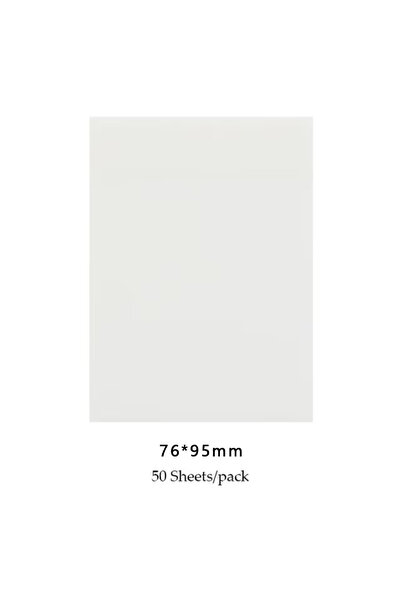 choice2 50 ورقة كبيرة، قطعة واحدة، 50 ورقة من ورق ملاحظات لاصقة شفاف من مادة ...