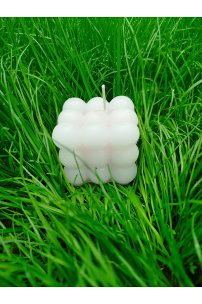 Tasarım Pudra Kokulu Büyük Bubble Dekoratif Mum