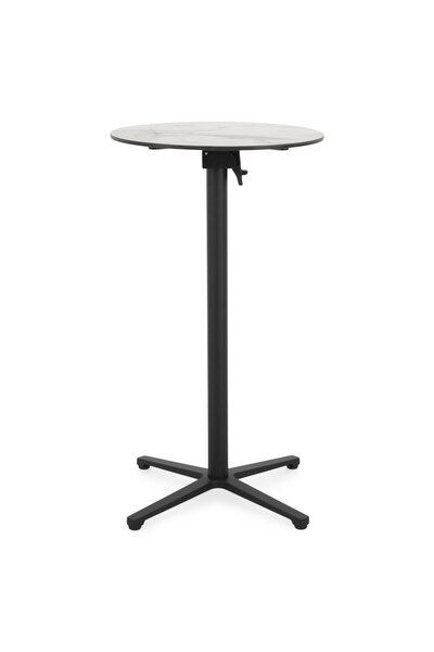 Maison Mex Garden/terrace bar table, CLEO, H.108 D.60 cm, black/mix gray
