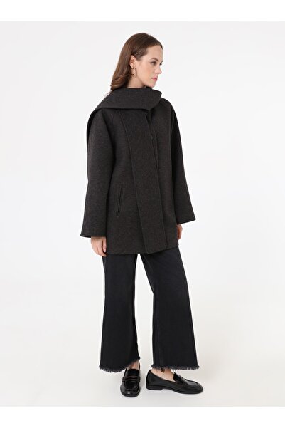 Refka Κασκόλ με λεπτομέρεια από κασκόλ - Μαύρο -