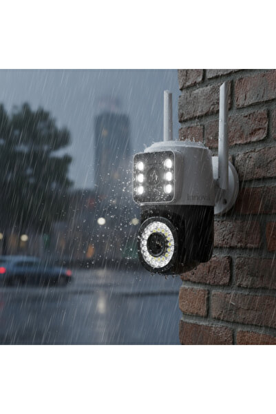 Innova Dual Video Camera 6MP, 42 LEDs, 360° View, Live On Phone+ 32gb Gift Card