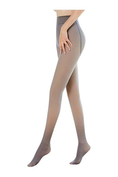 Remy Belle Fleece Lined Thermal Tights - 80g L/XL, Grey