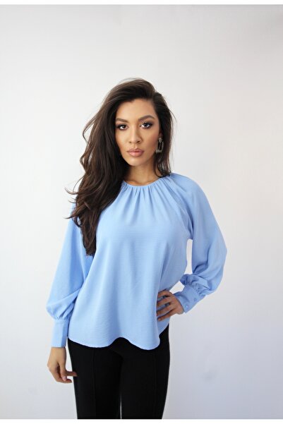 ONLY ELEGANT LIGHT BLUE BLOUSE
