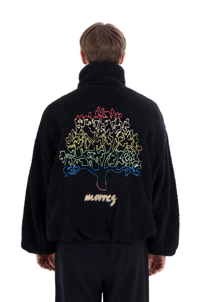 MORREZ Siyah Peluş Ceket