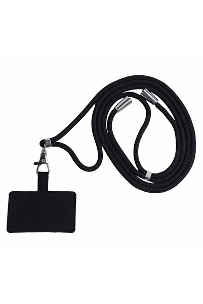 Choice حبل تعليق طويل قابل للتعديل للهواتف المحمولة باللون الأسود، حزام كتف م...