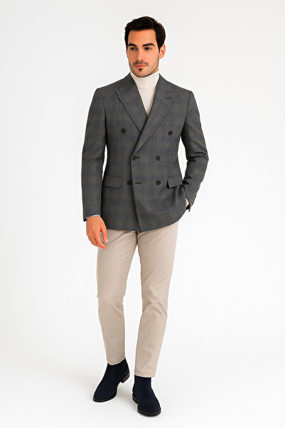 BLU Klasik Kruvaze Ceket