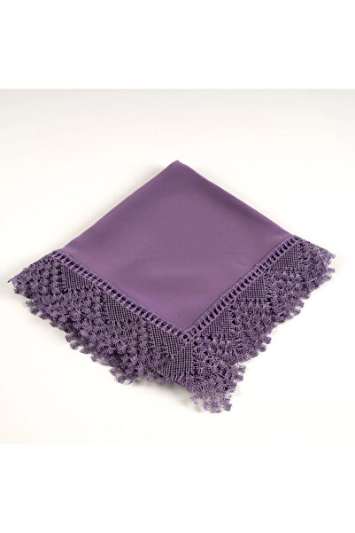 Hayrat Neşriyat Needlework Shawl (Prayer Shawl, 144X68 Cm. Lila)