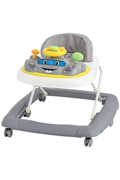 Toybox مشاية أطفال بمقعد مبطن ناعم وقابل للطي من Toy Box - رمادي