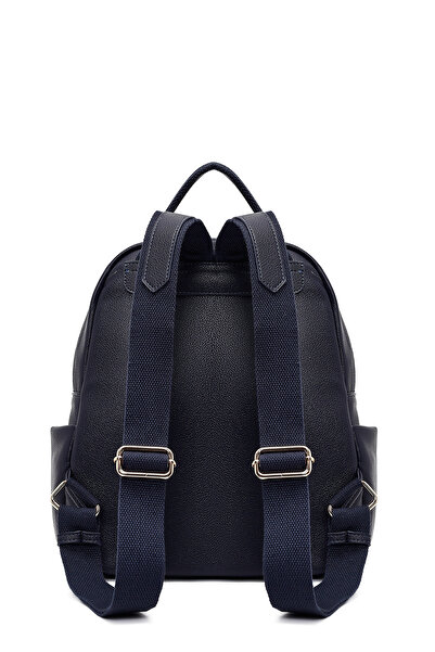 Derimod Women's Navy Blue Charmlı Backpack 25Wbd2869Ft