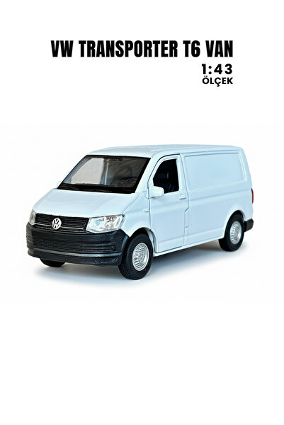 craftivio Beyaz 1:43 Ölçek Die Cast Kapıları Açılır Lisanslı Volkswagen Trans...