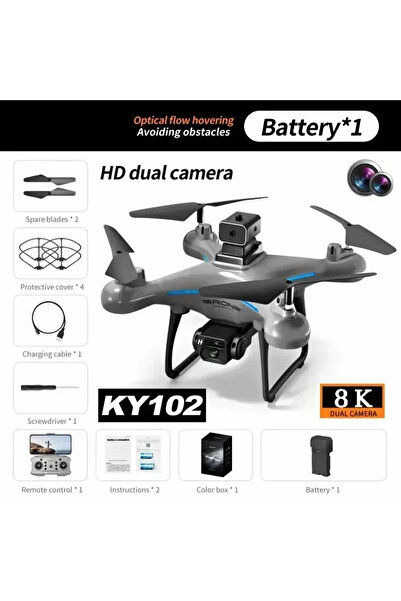 Choice 8K dual 1B KY102 RC Drone 8K Professional Dual Camera Aerial 360° Quadcopter Obstacle Avoidance Opti