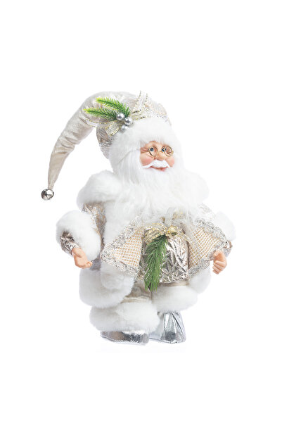 OEM Decoratiune Craciun, Mos Craciun muzical auriu sampanie, mecanism cu arc,...