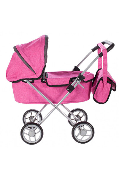 MalPlay Pink Doll Stroller with Princess Bag, 107210