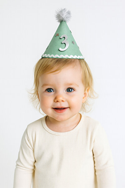 Minia Simli Bebek Doğum günü Parti Şapkası 3 Yaş