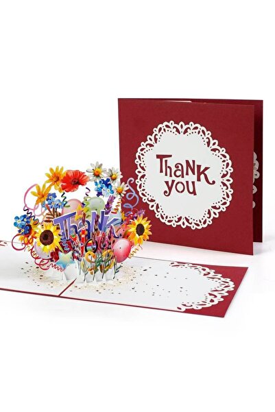 ruh بطاقة معايدة ثلاثية الأبعاد "شكرًا لك"