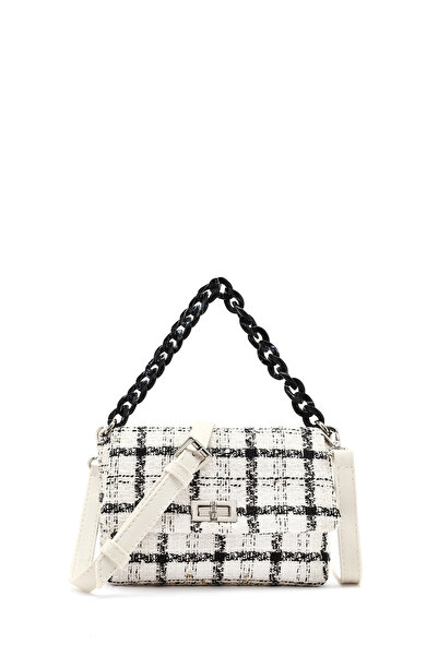 Derimod Γυναικεία τσάντα χιαστί με μοτίβο από ύφασμα με μακρύ λουράκι 25SBD23726F